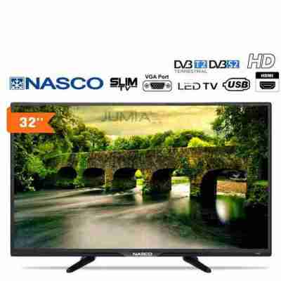 Nasco Slim TV LED 32″ – HD- Analogique – HDMI – USB – VGA – Noir Profile Picture